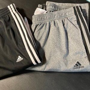 Adidas Classics Mens Warmup Pants,Full Stripe, XL, Lot of 2!!